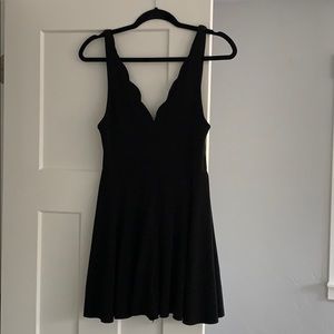 Scallop necked Romper